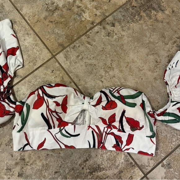 NWT L’ATISTE PLUS SIZE 2X FLORAL CROP TOP - Picture 8 of 15